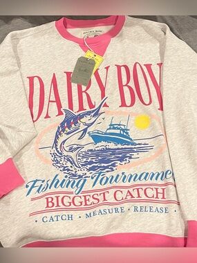 Dairy Boy Nantucket Biggest Catch Crewneck